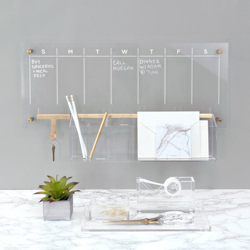 Acrylic Weekly Wall Calendar Bundle russell+hazel