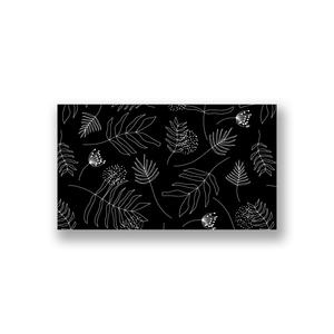 Botanical Custom Business Cards Black 98997 russell+hazel Business Cards