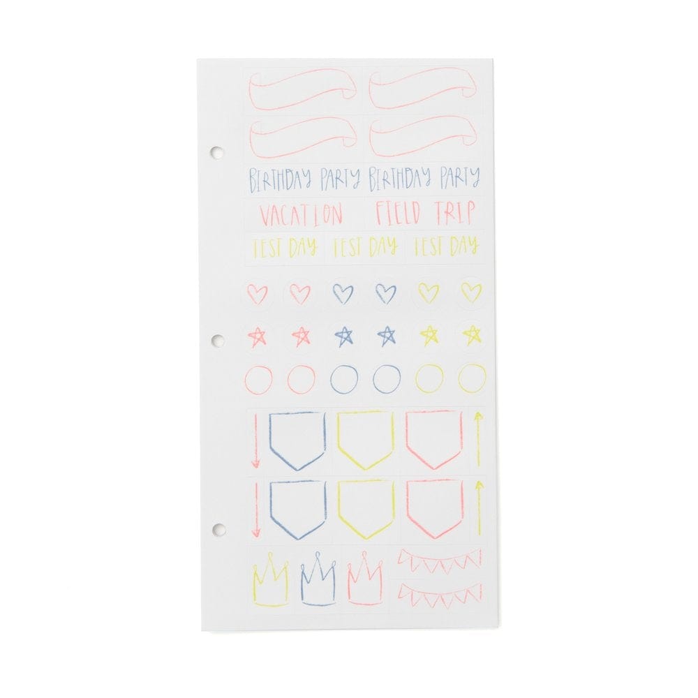 Calendar Markers Mini Binder Insert 42423 russell+hazel Binder Insert - Mini