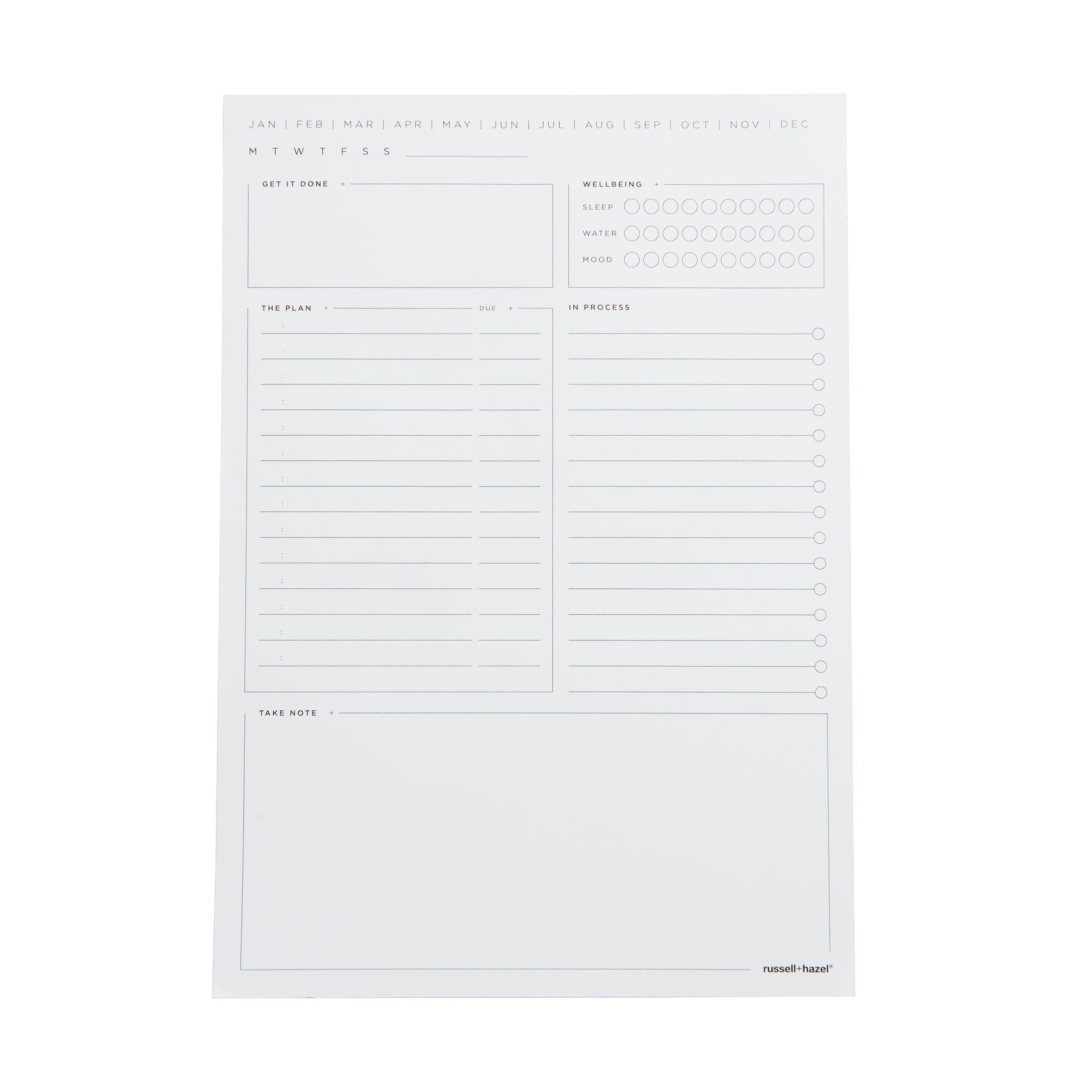 Daily Undated Planning Notepad, 10