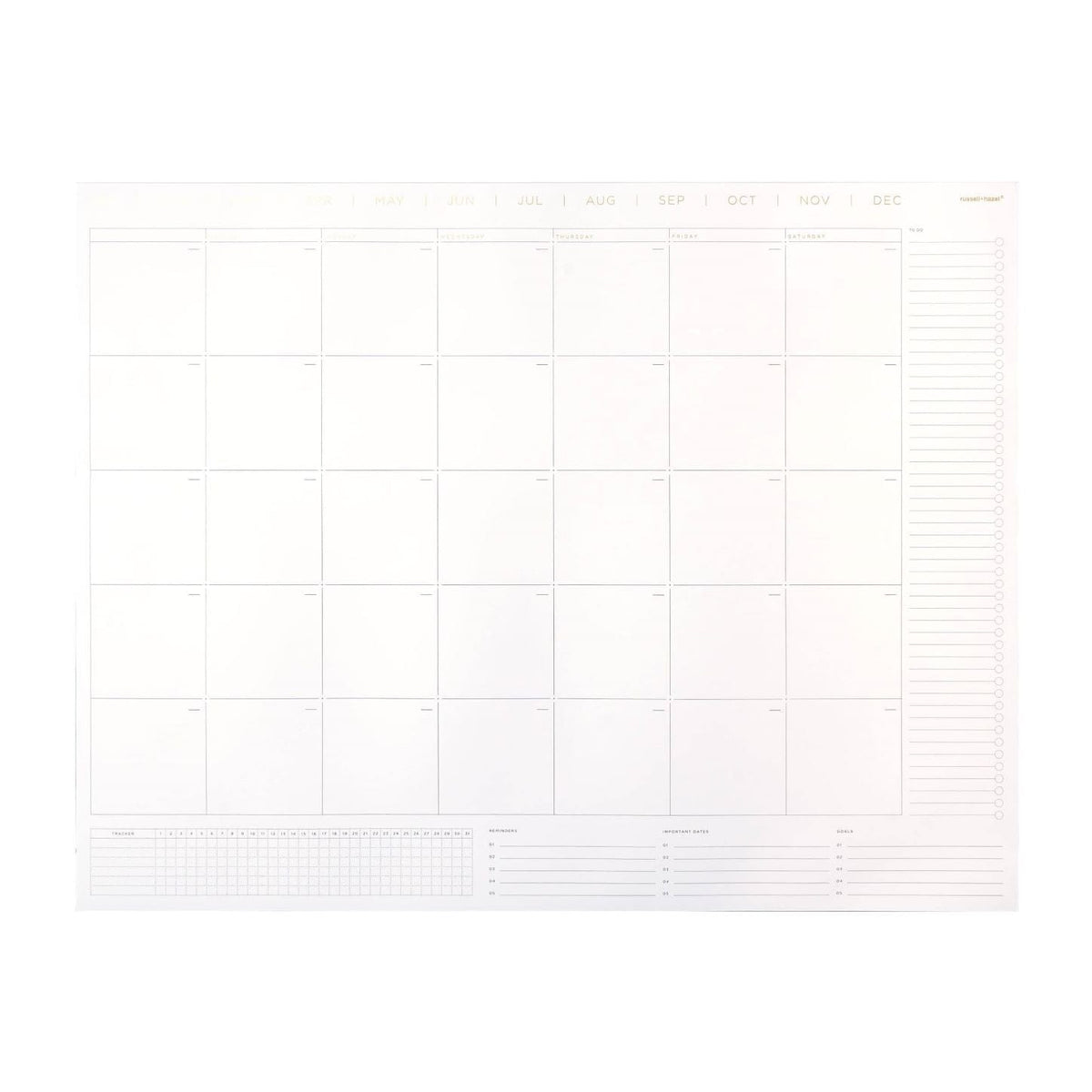 Desktop Month Pad 62864 russell+hazel Calendar