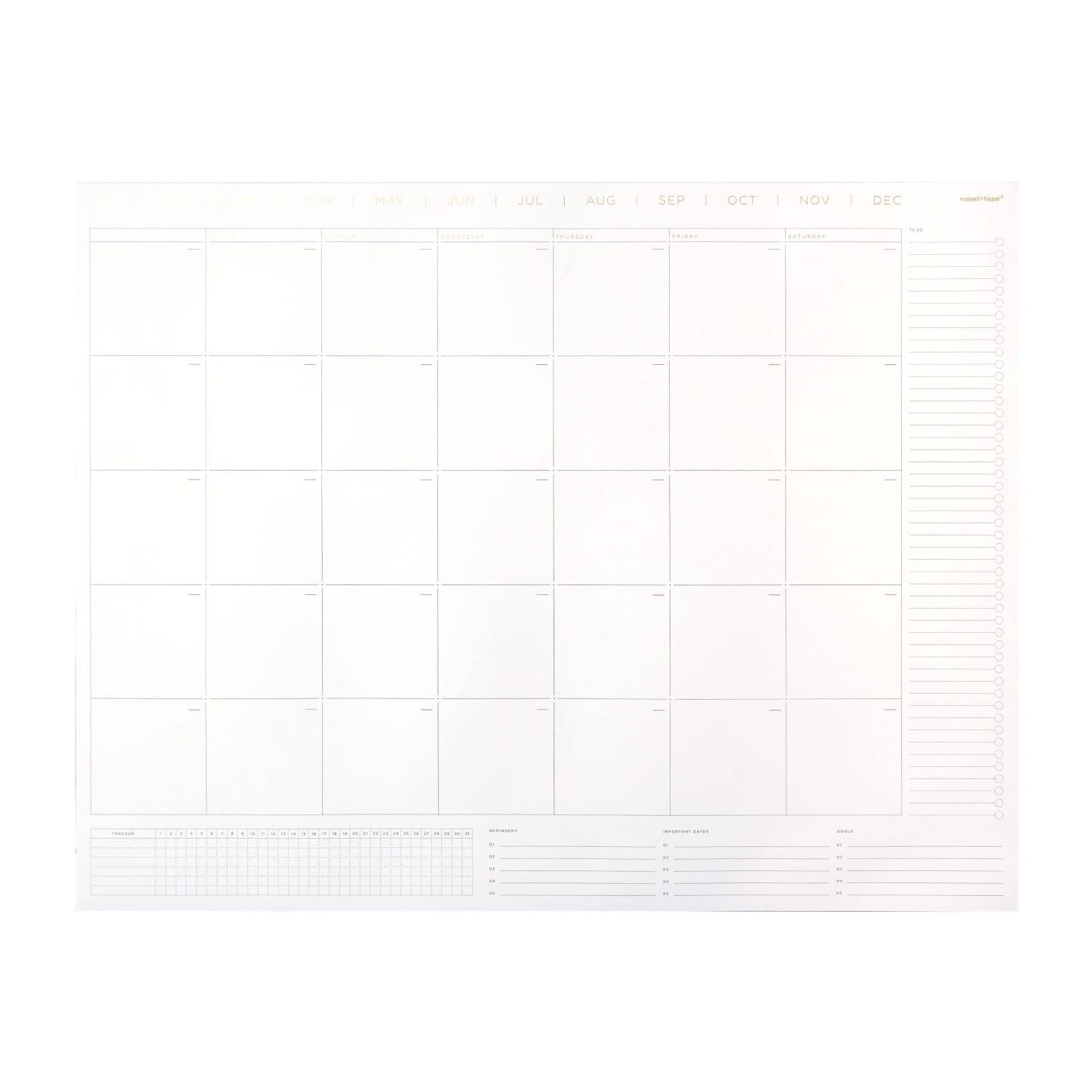 Desktop Month Pad 62864 russell+hazel Calendar