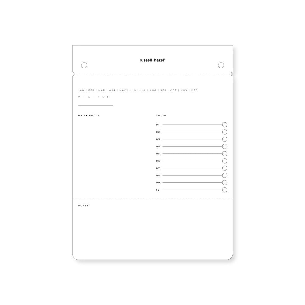Drafters Tablet Refill  - To Do, Notes, Focus 51197 russell+hazel Drafter Tablet