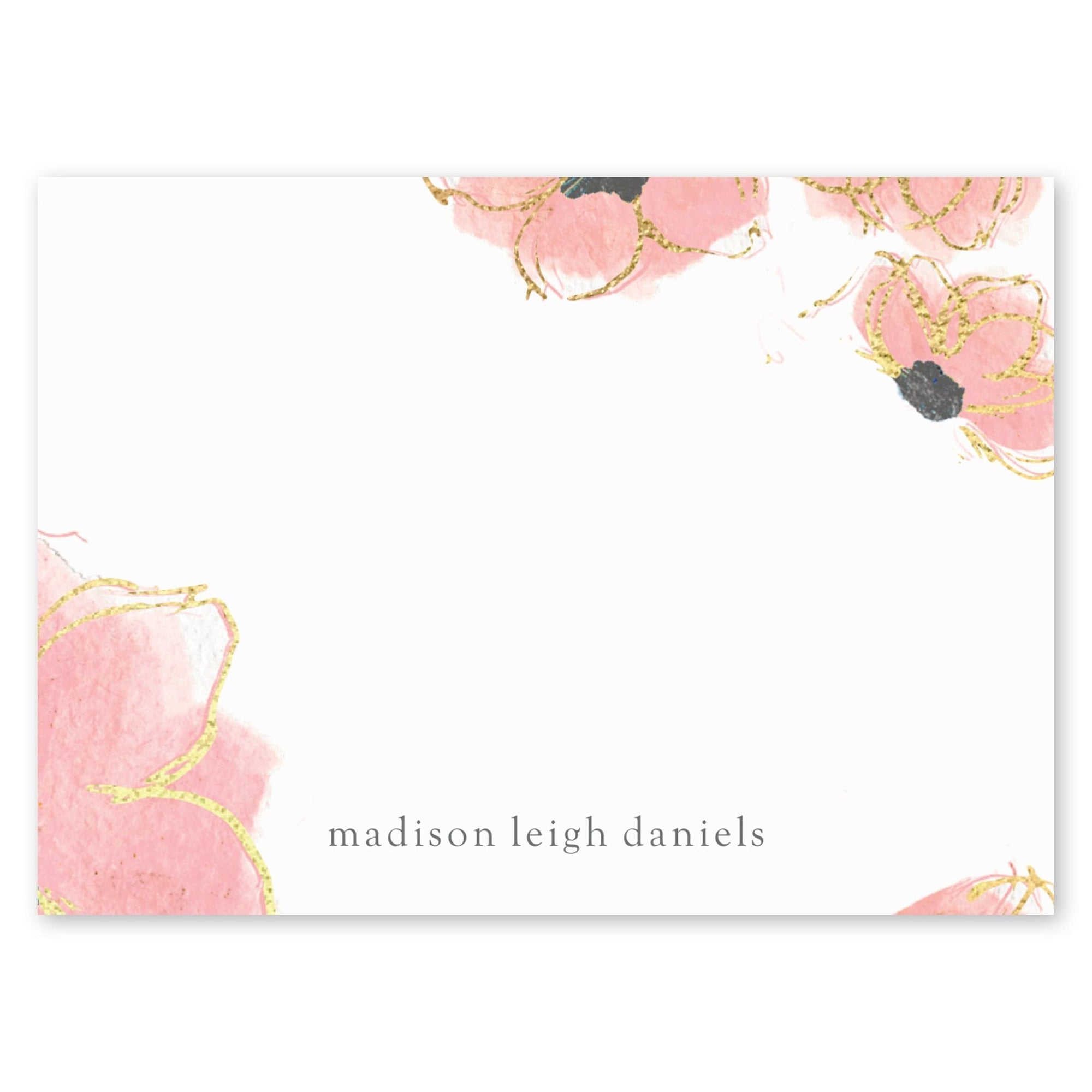 Floral Custom 4x3 Post It Note - 6 Pads White 97793 russell+hazel