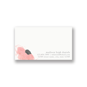 Floral Custom Foil Business Cards 99209 russell+hazel Business Cards