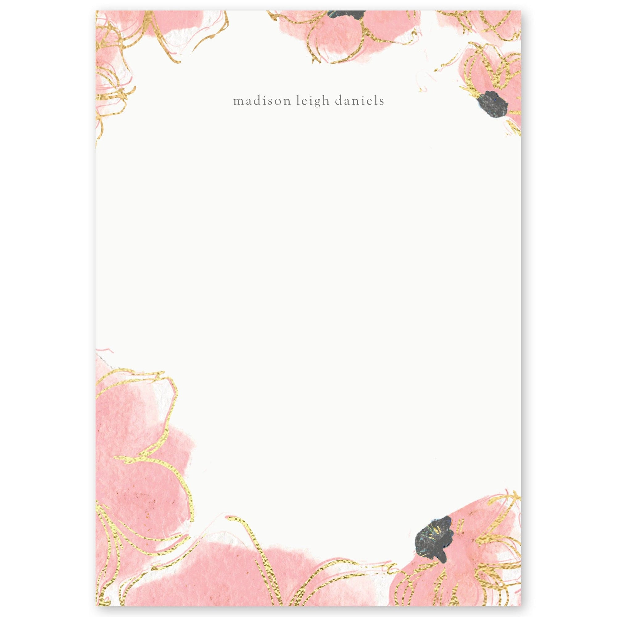 Floral Custom Notepad 97254 russell+hazel Notepad