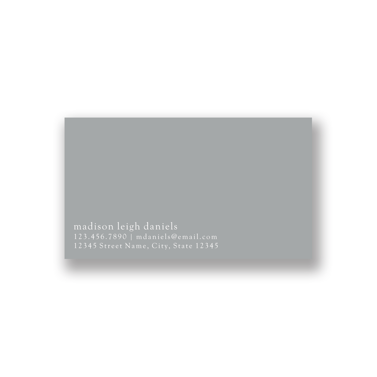 Gray Marble Custom Foil Business Cards russell+hazel Business Cards
