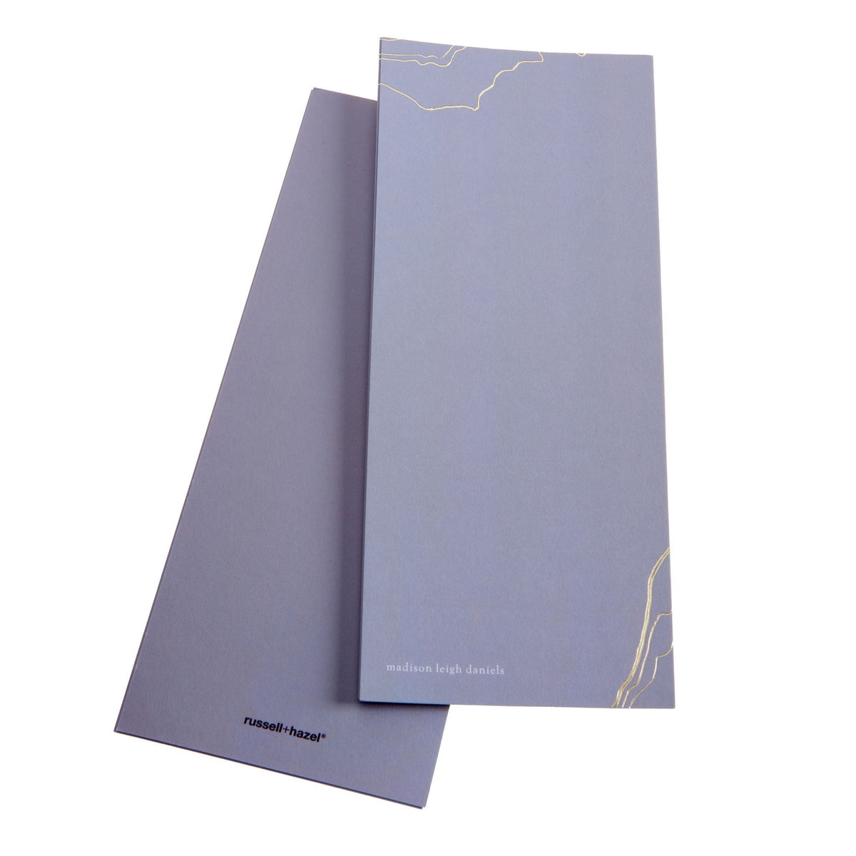 Gray Marble Custom Foil Notecards russell+hazel Notecard