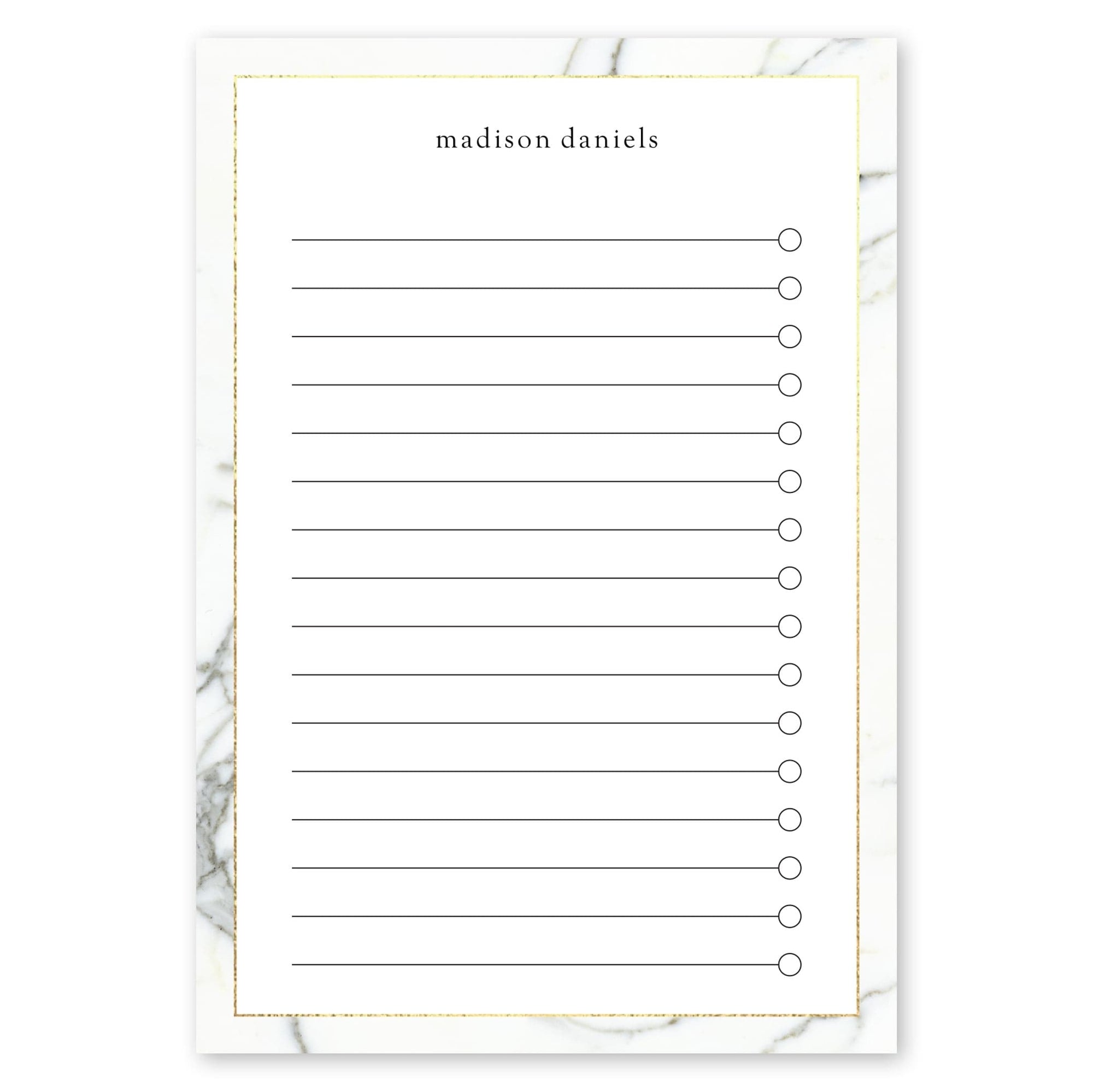 Marble Custom 4x6 Post It Note - 6 Pads White 97804 russell+hazel