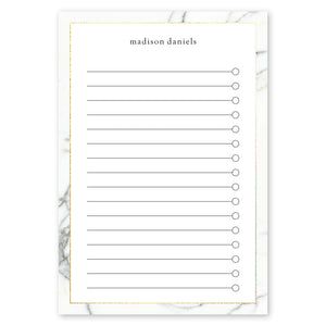 Marble Custom 4x6 Post It Note - 6 Pads White 97804 russell+hazel