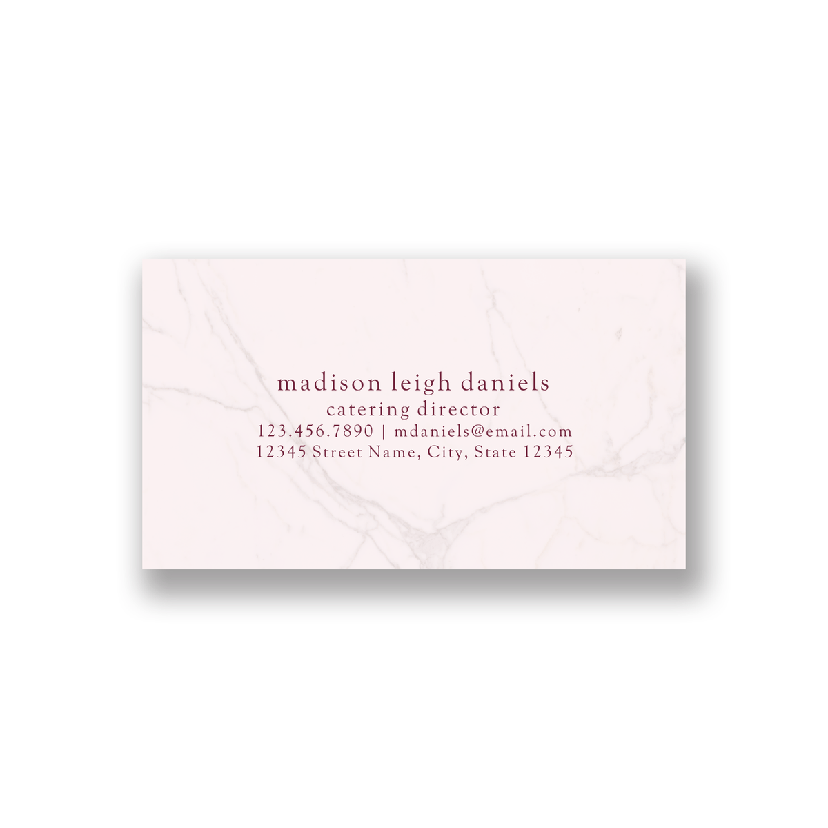 Marble Custom Business Cards Blush 99268 russell+hazel Business Cards