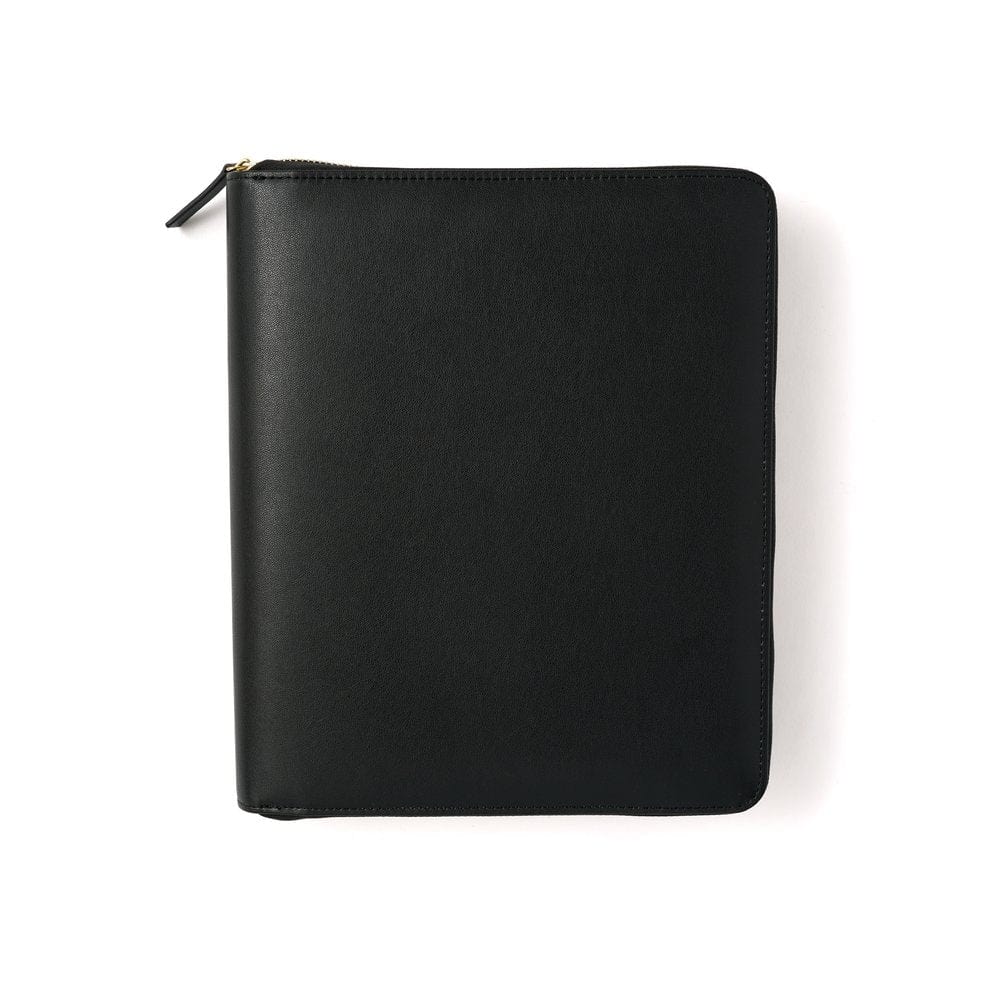 Small Binder A5 Planner Organizer Three Ring Notebook Black 