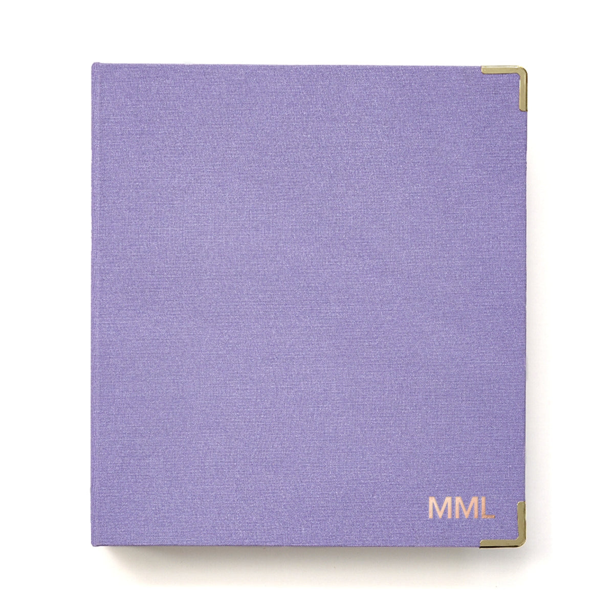 Monogrammed Bookcloth Mini 3 Ring Binder russell+hazel