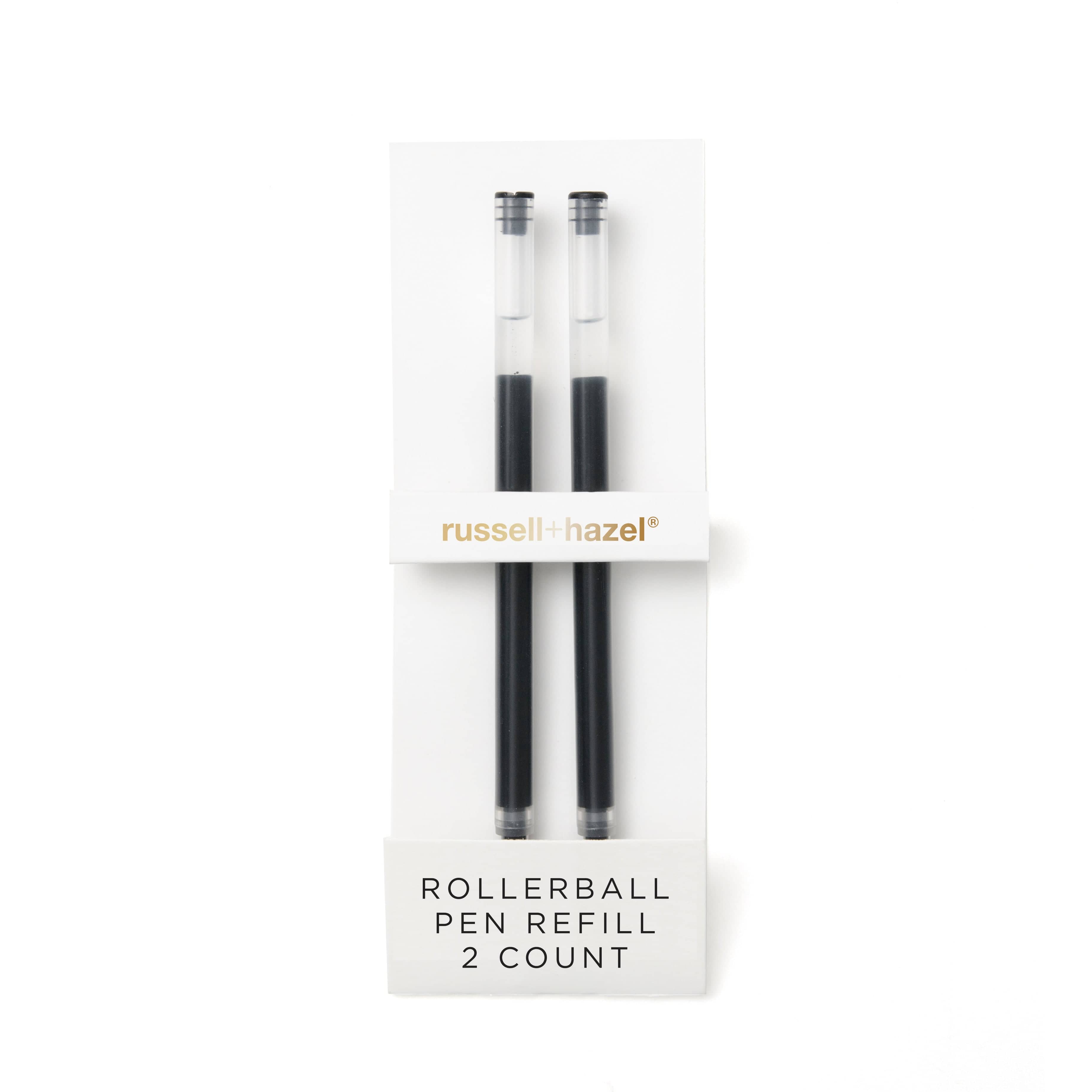 russell+hazel Black Rollerball Pen Refill, 2 Count