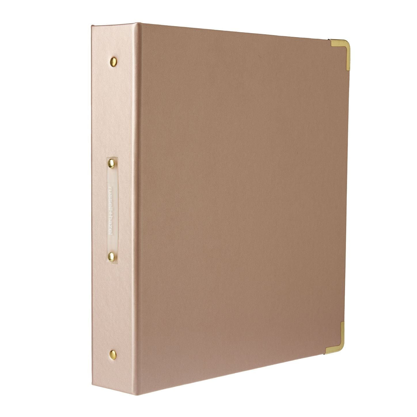 Signature 3Ring Binder, 1.5" Rings, Reinforced Metal Corners, Vegan Leather Cover russell+hazel