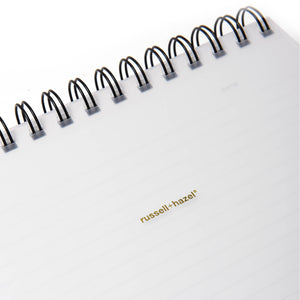 Signature Spiral Notebook russell+hazel Color: White