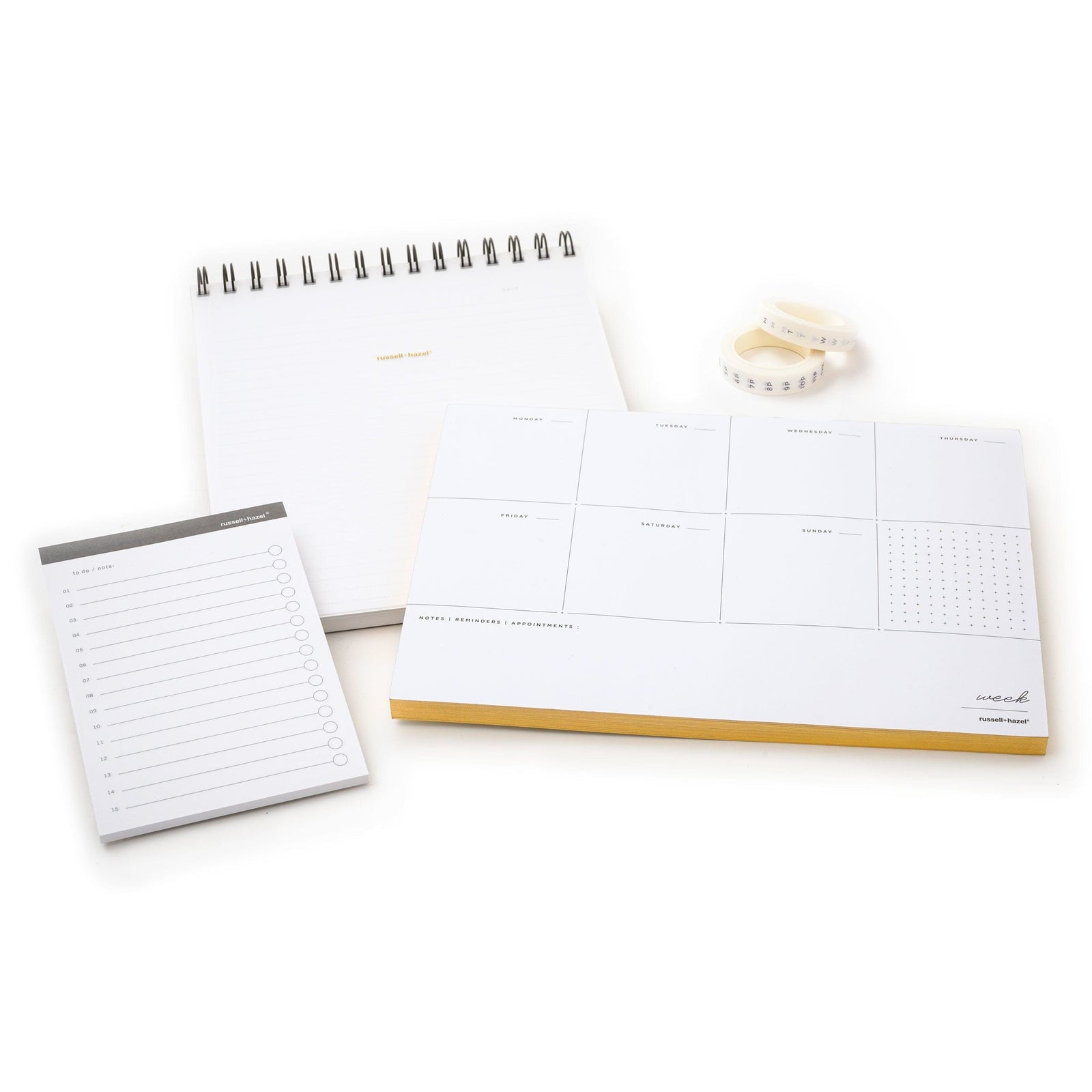 Spiral Memo Set 64480 russell+hazel Bundle