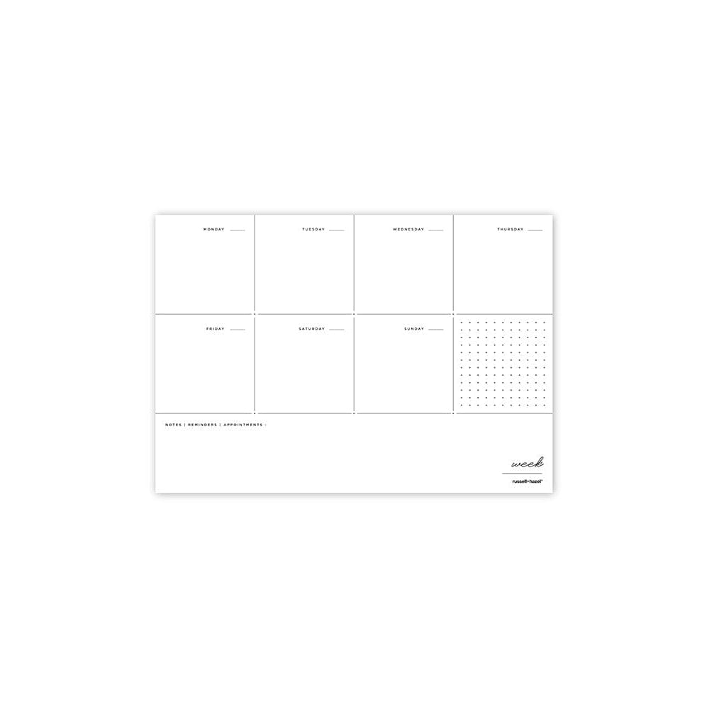 Weekly Planner Notepad 27616 russell+hazel Notepad